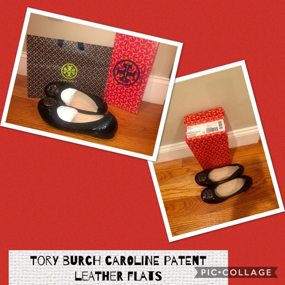 Caroline Ballerina Flat Blk Patent Leather 7 1/2 - Picture 3 of 4